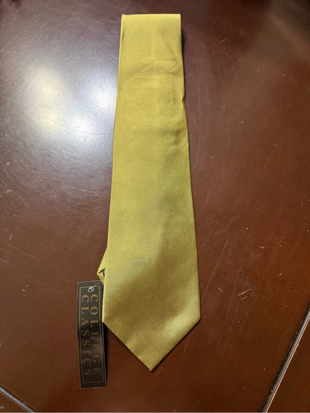 Olive-Tone Men's Solid Tie - Versatile Classic Style